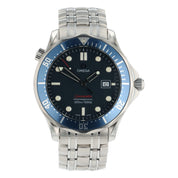 Omega Seamaster Steel Blue Dial 41mm Quartz Movement Mens Watch 2221.80.00