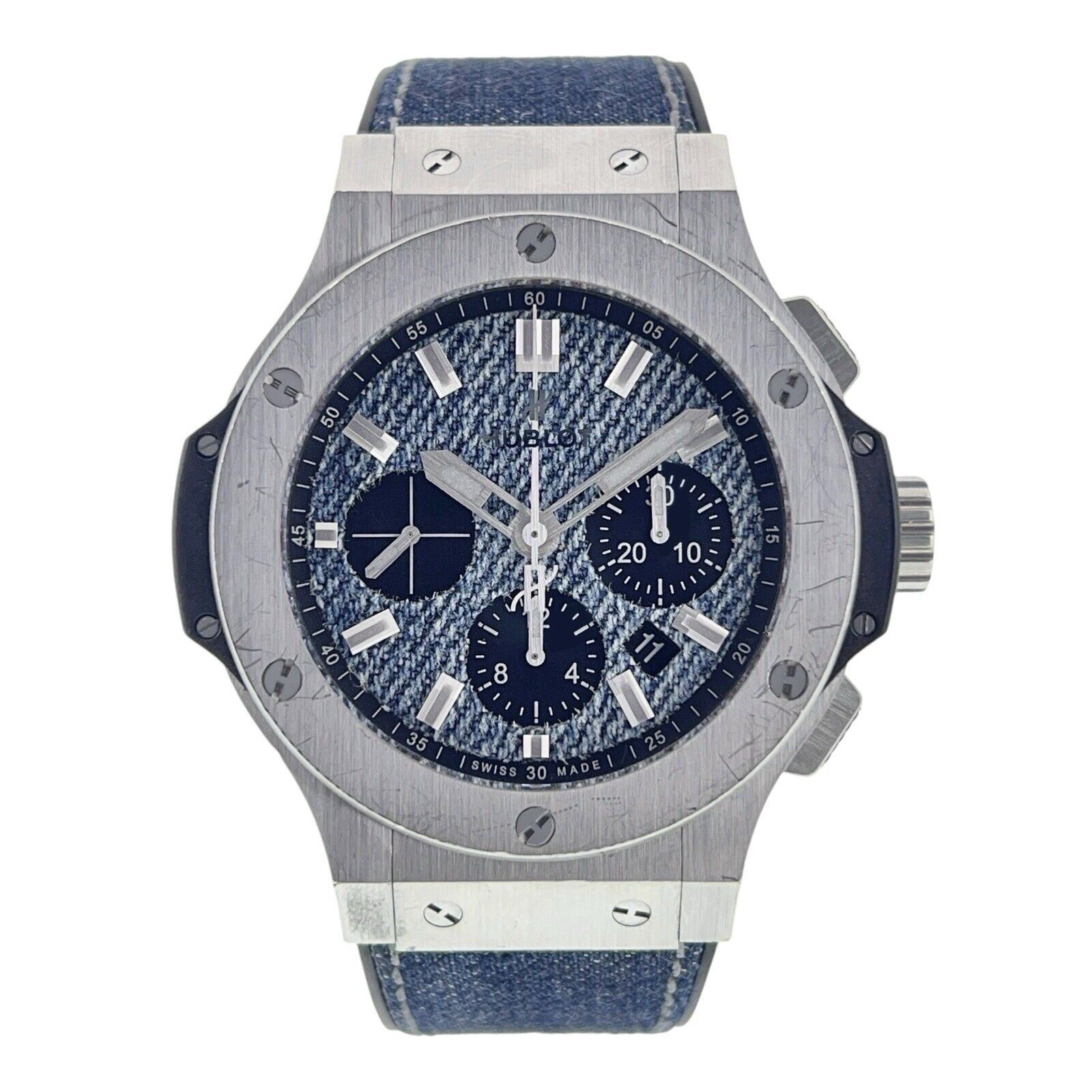 Hublot Big Bang Jeans Steel Blue Dial 44mm Automatic Mens 301.SX.2770.NR.JEANS16