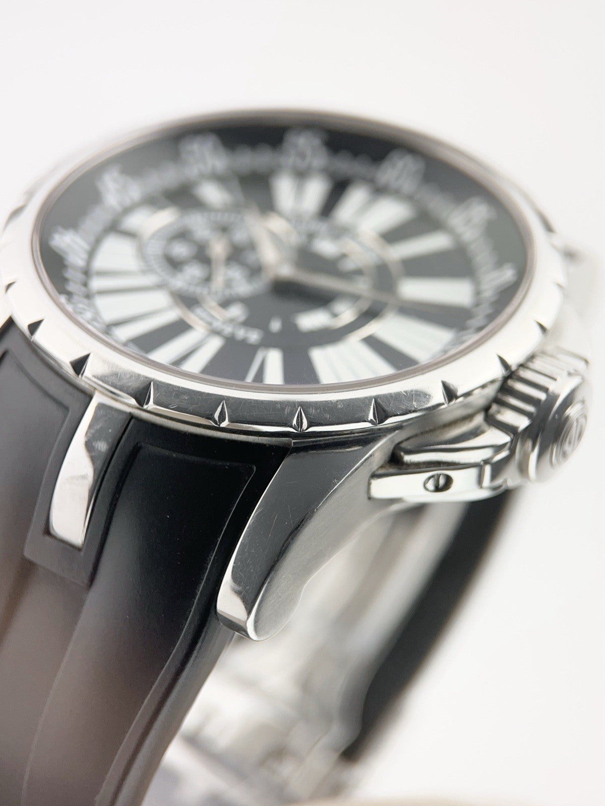 Roger Dubuis Excalibur Steel Black Dial 47mm Automatic Men's Watch EX427799.1R