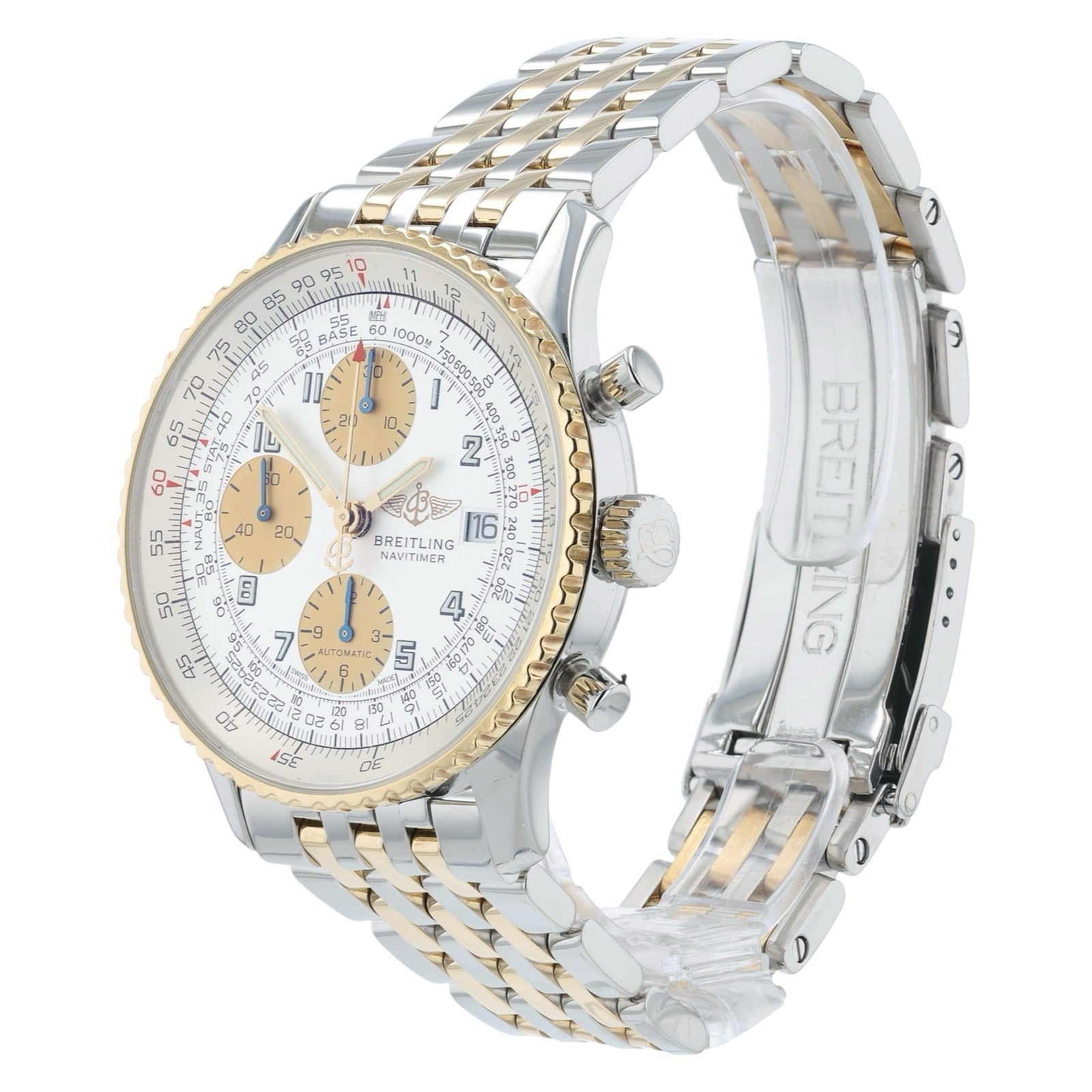 Breitling Navitimer Silver Dial Steel & Gold 41mm Automatic Men's Watch D13022