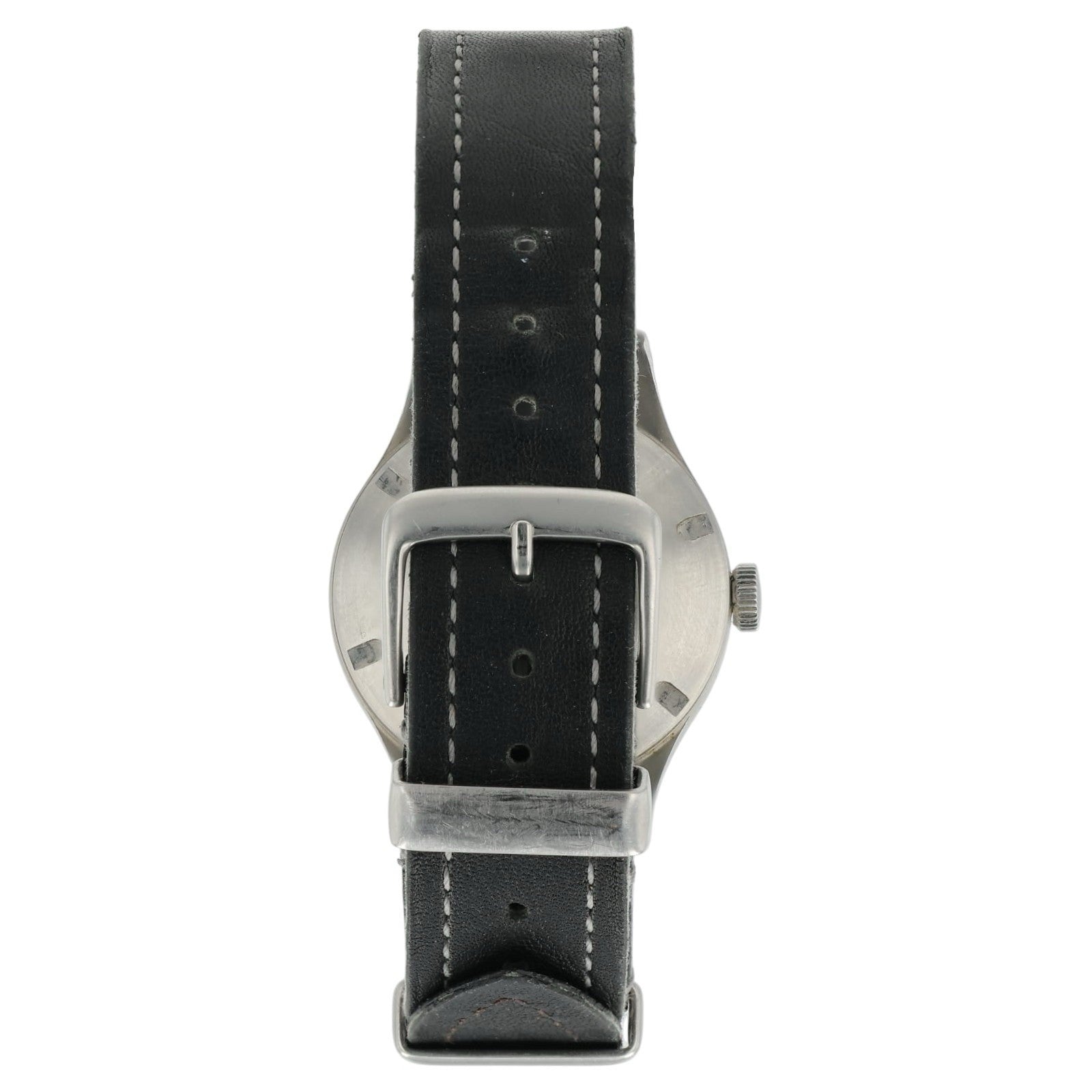 Smiths W10 Black Dial Stainless Steel 35mm Manual Wind Men’s Watch W10