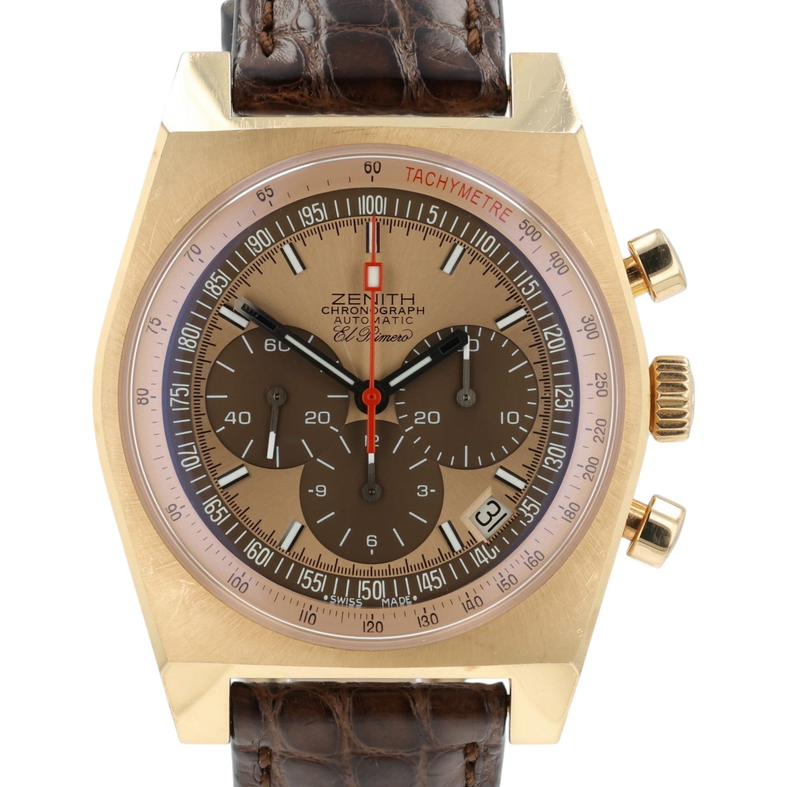 Zenith El Primero New Vintage 1969 Copper Dial 18k Rose Gold 40mm 18.1969.469
