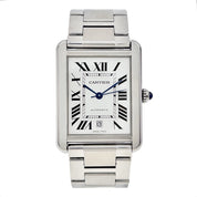 Cartier Tank Solo Date XL Roman Stainless Steel 31mm Automatic Men’s Watch 3515