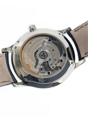 Jaeger LeCoultre Stainless Steel Diamond Bezel Automatic 37mm Watch 140.8.93.S
