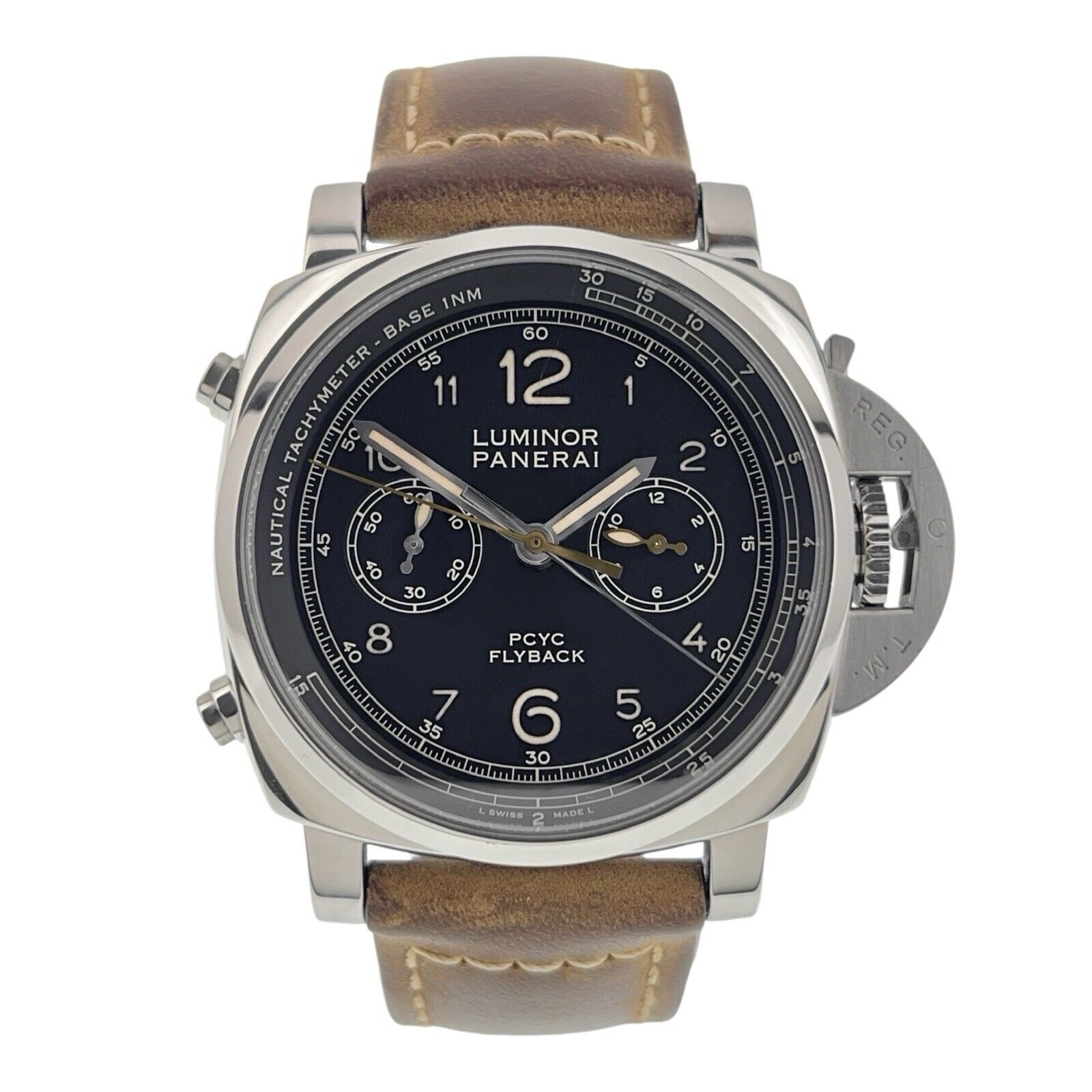 Panerai Luminor 1950 3 Days Chrono Flyback Steel Black Dial 44mm Auto PAM00653