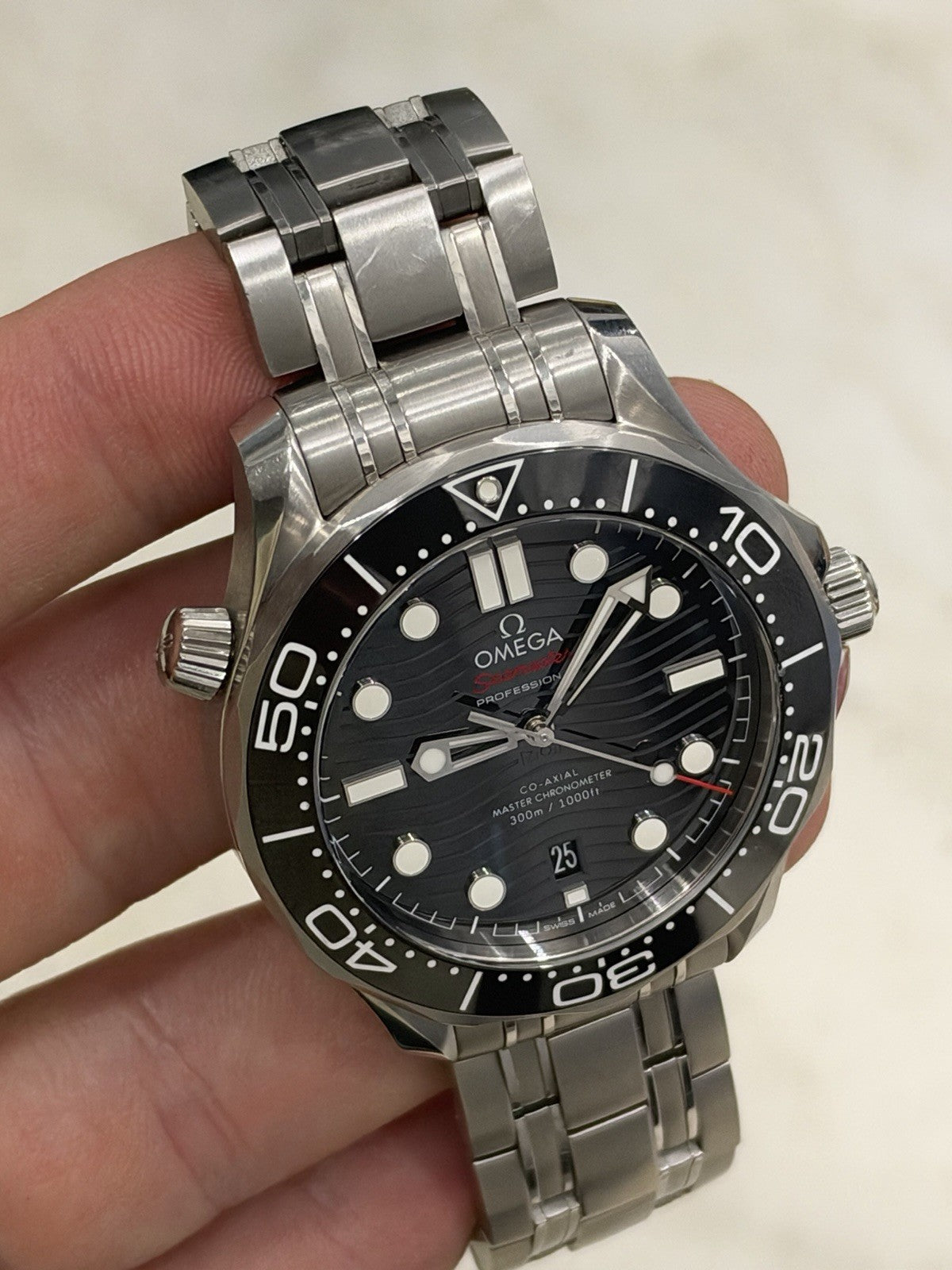 2021 Omega Seamaster 300m Black Ceramic Men's Watch 210.30.42.20.01.001
