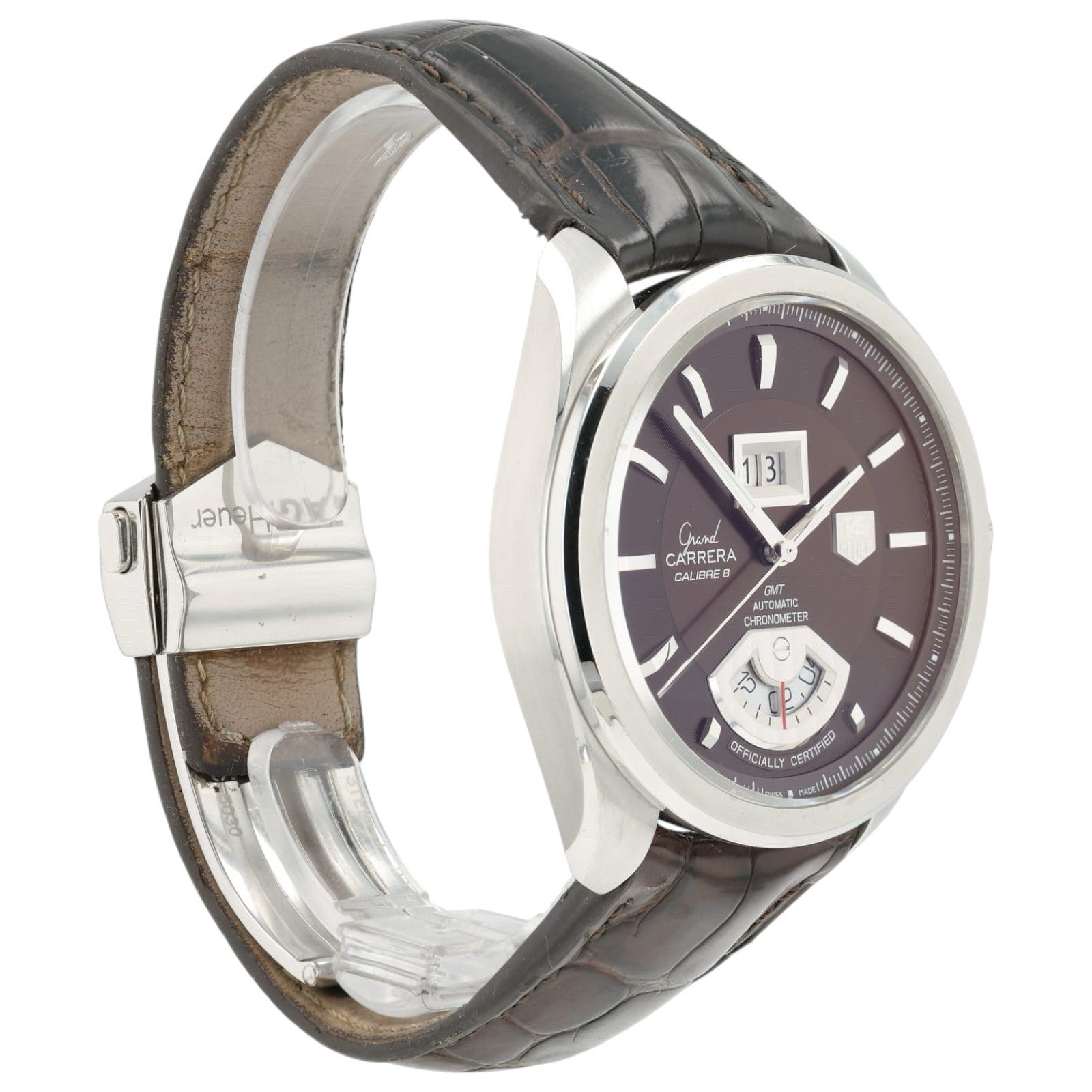 Tag Heuer Grand Carrera Brown Dial Steel 43mm Automatic Men’s Watch WAV5113