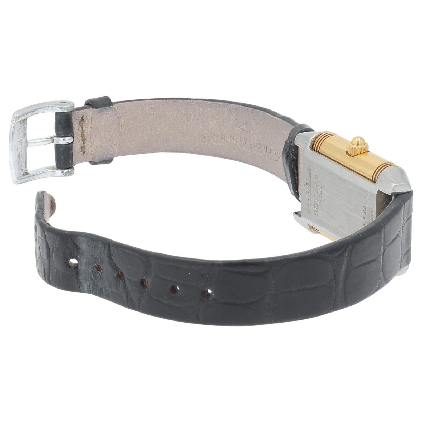 Jaeger LeCoultre Duetto 18k Yellow Gold Silver Dial 19x33mm Manual Wind 266.5.44