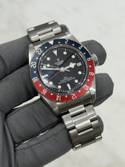Tudor Black Bay GMT Pepsi Black Dial Stainless Steel Men's Watch 79830RB