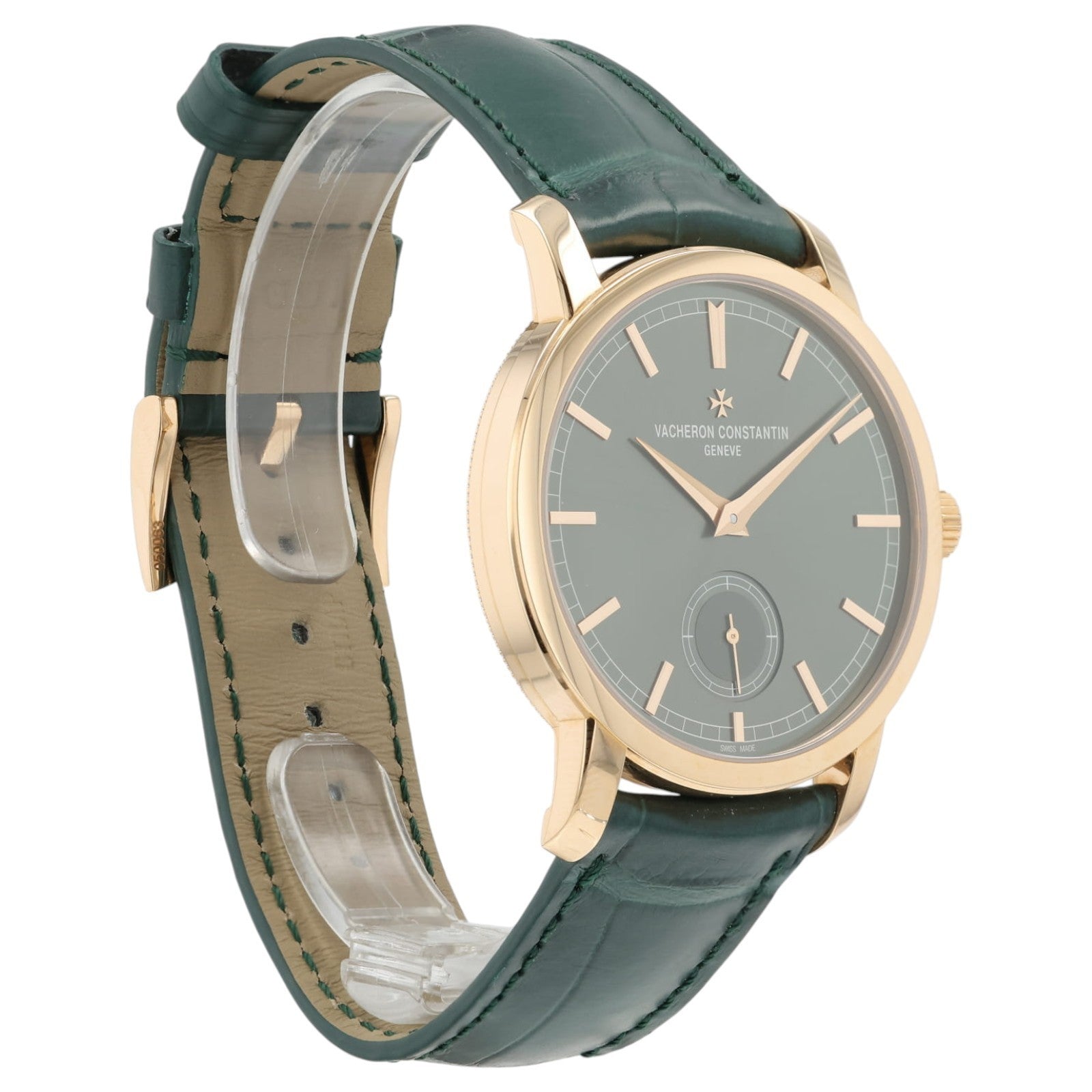 Vacheron Constantin Traditionnelle Green Dial 18k Rose Gold 38mm Manual Wind