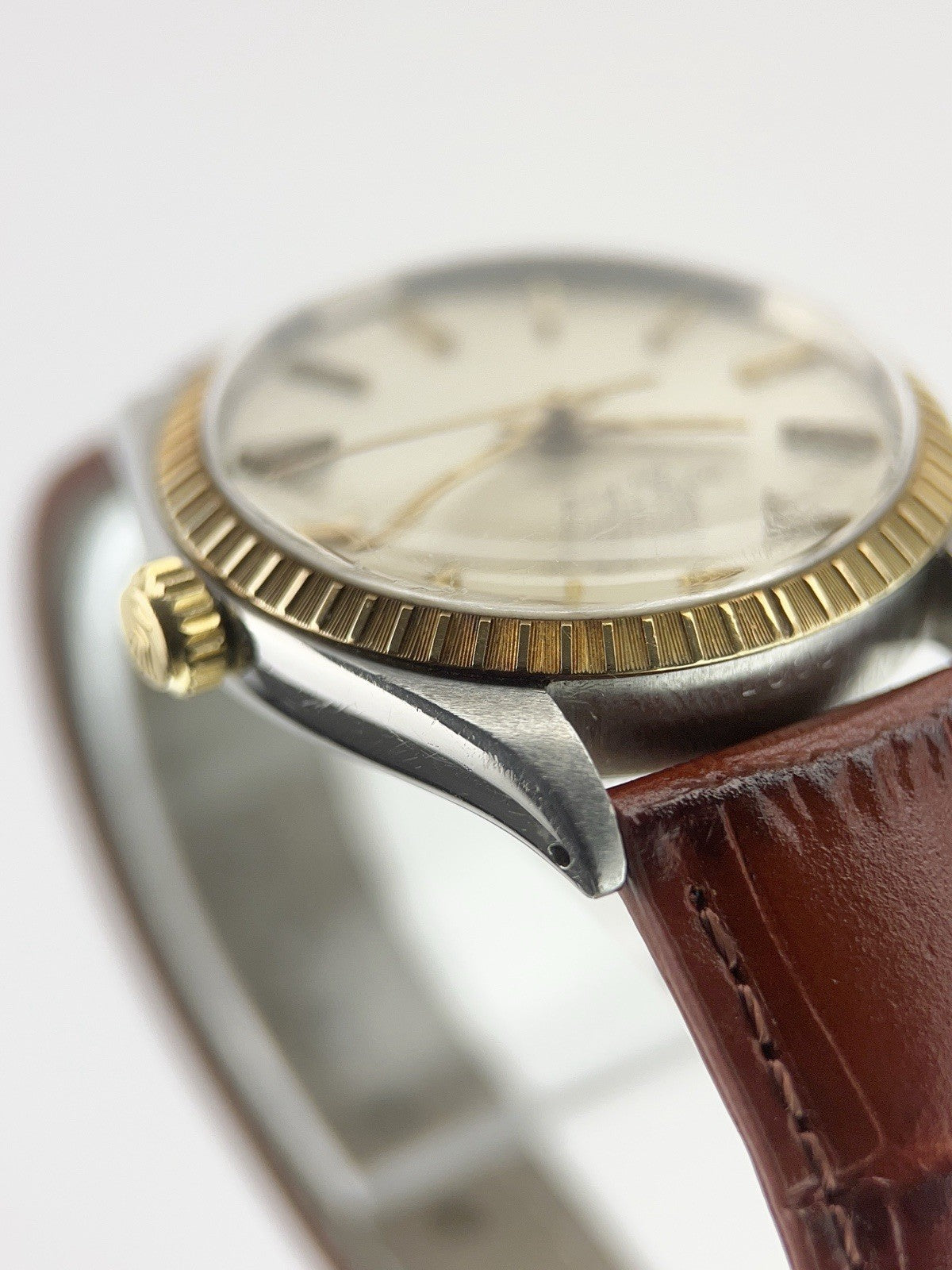 Rolex Oyster Stainless and Gold Dial 34mm Automatic Movement Men's Watch 1003