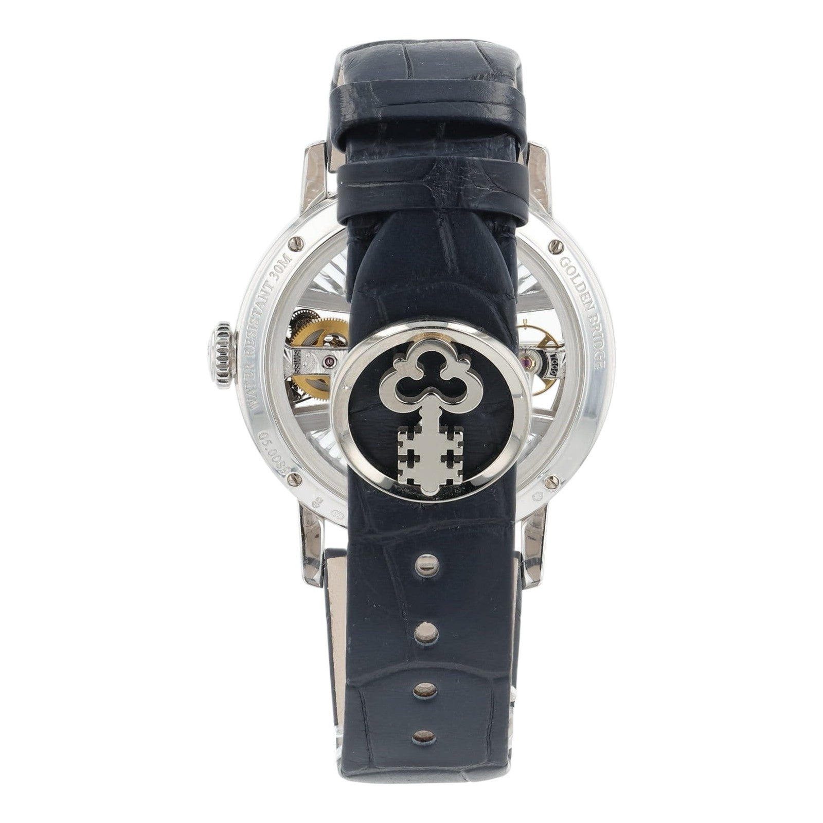 Corum Golden Bridge Round 18k White Gold Skeleton Dial 39mm Manual B113/03169