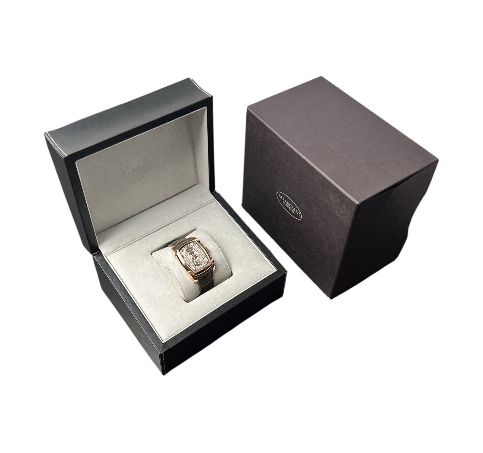 Parmigiani Fleurier Kalpa Skeleton Dial 18k Rose Gold Manual Watch Watch PFC101