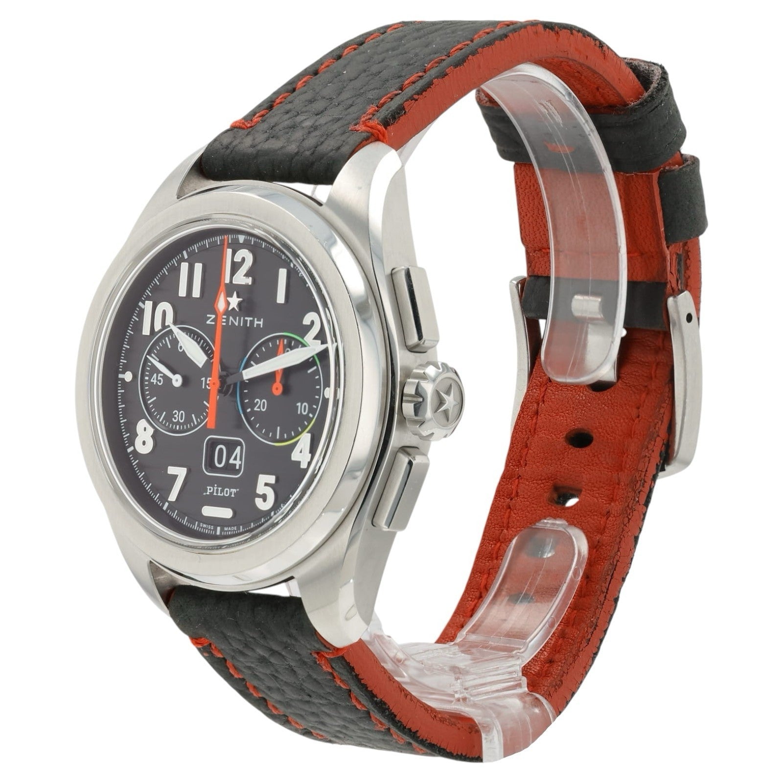 Zenith Pilot Big Date Flyback Black Dial Steel 42.5mm Automatic 03.4000.3652