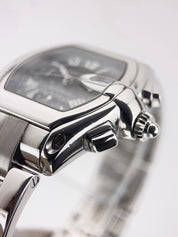 Cartier Roadster Stainless Steel Black Dial 40mm Automatic Mens Watch W62007X6