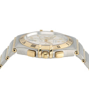 Omega Constellation Chronograph White Dial Gold & Steel 37mm Quartz Mens 1242.30