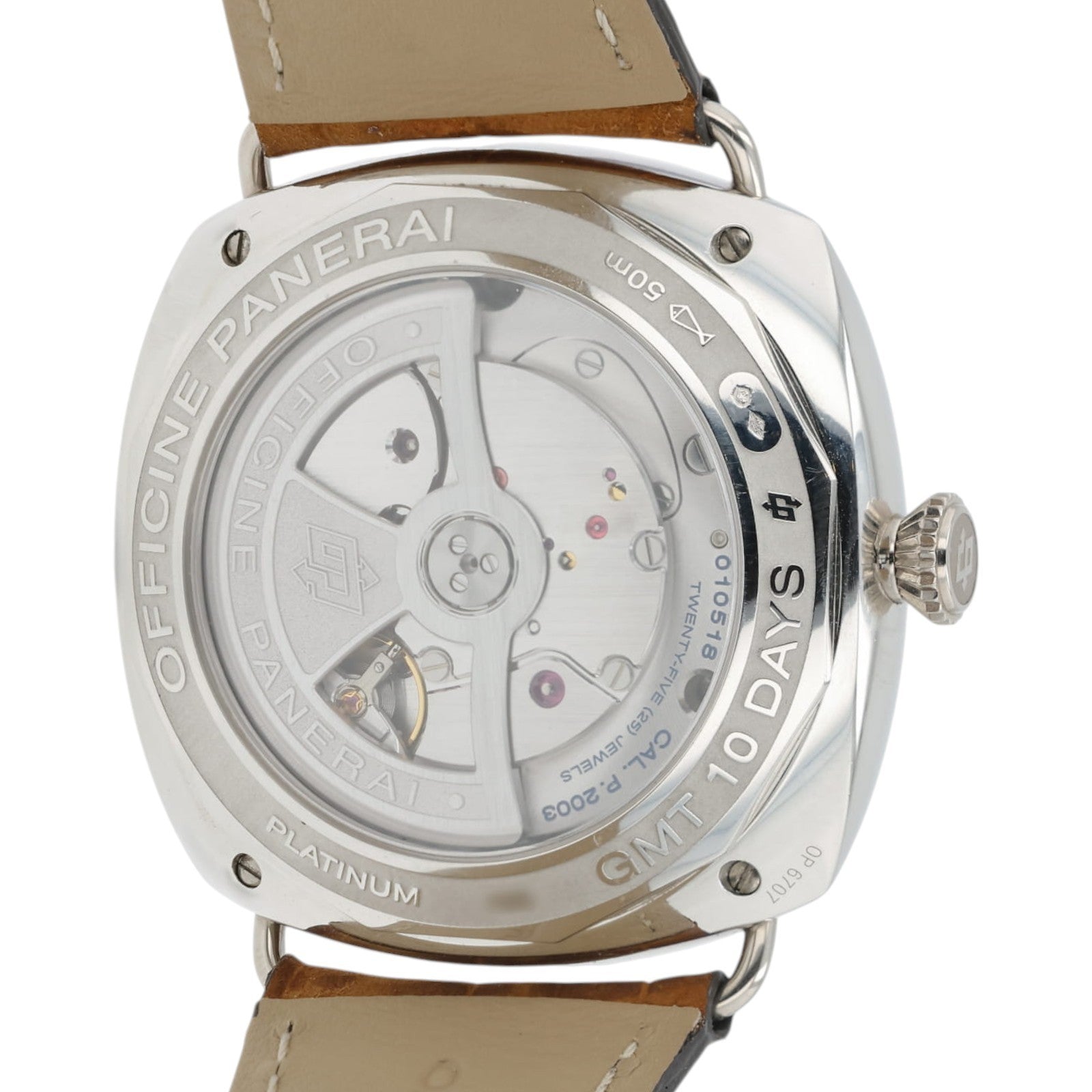 Panerai Radiomir Black Dial Platinum 45mm Automatic Men's Watch PAM00495
