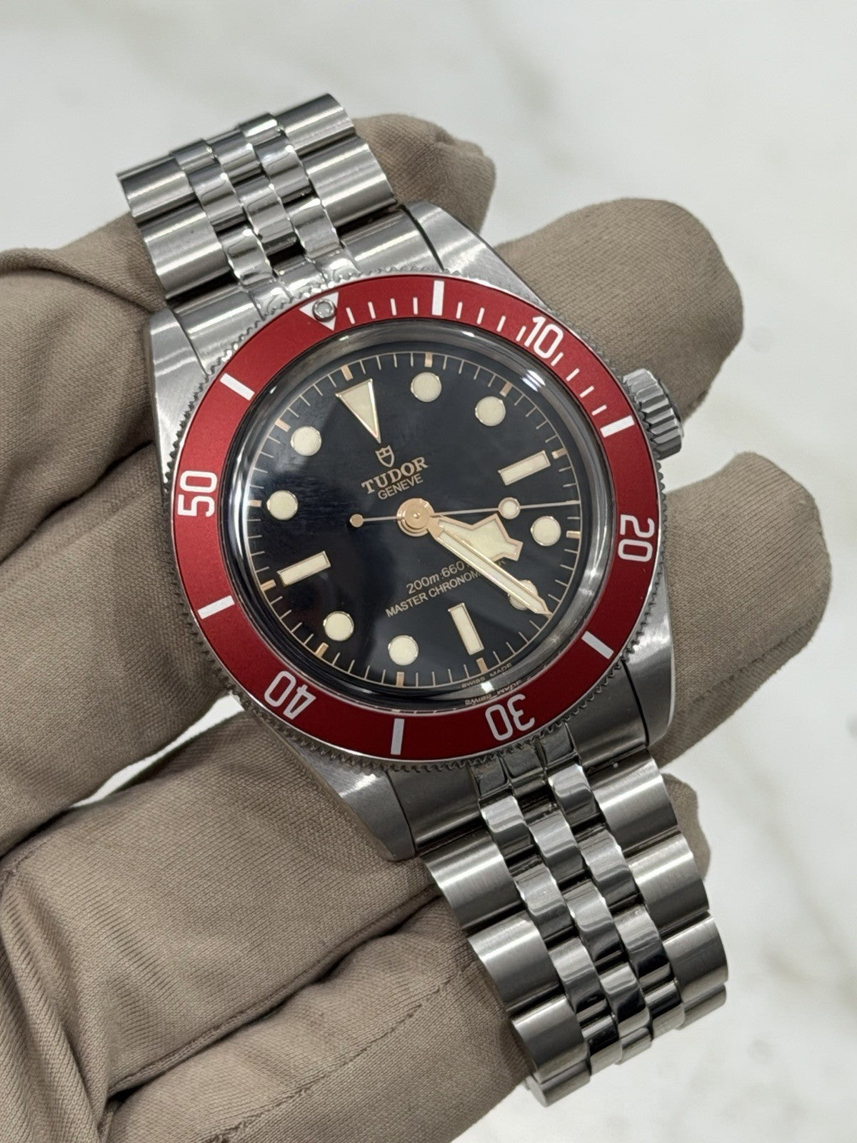 Tudor Black Bay Men's Red Bezel Black Dial 41mm Automatic Watch 7941A1A0RU