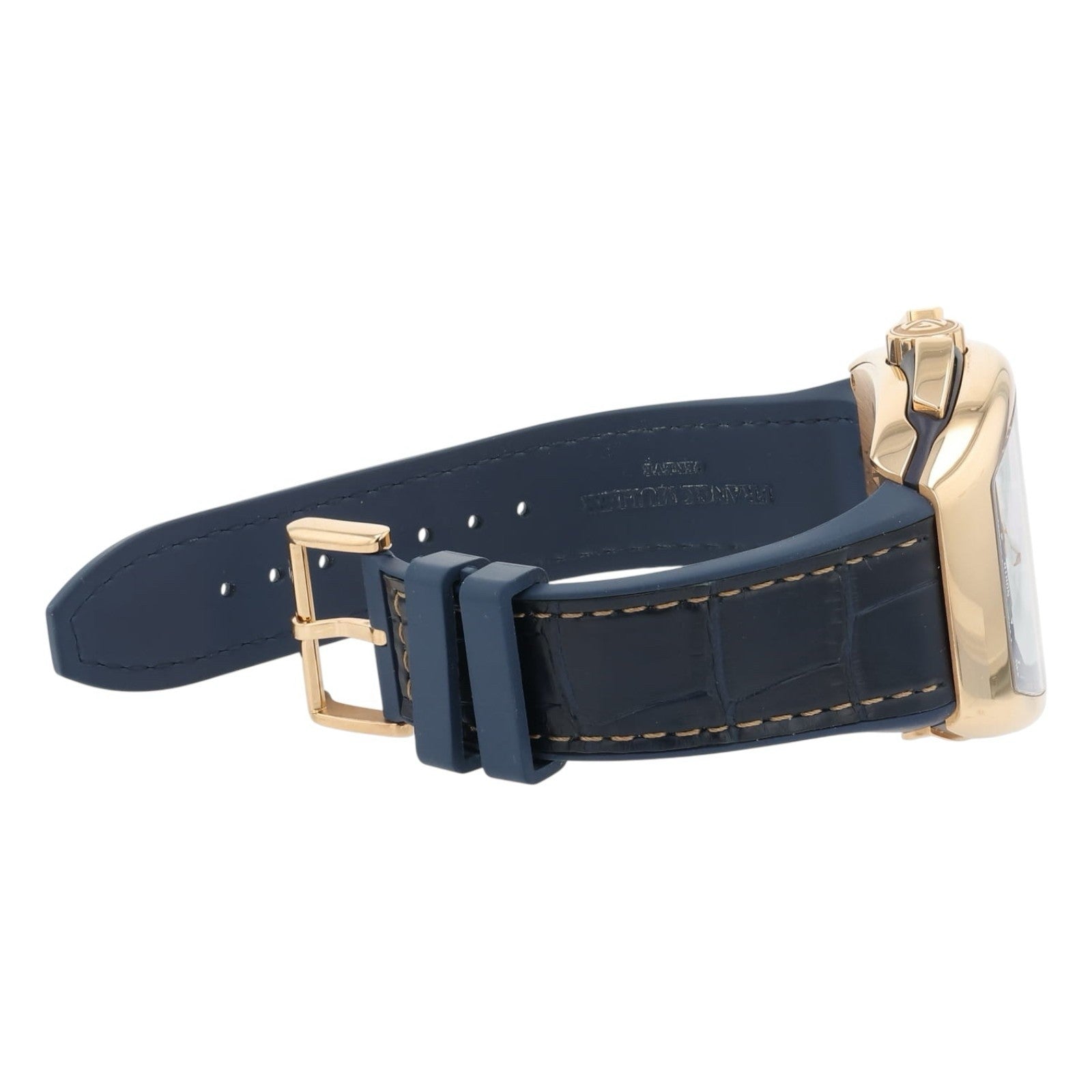 Franck Muller Vanguard Yachting 18k Rose Gold Blue Dial 45mm Automatic Watch