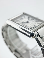 Cartier Tank Stainless Steel Silver Dial 31mm Automatic Men’s Watch WSTA0053
