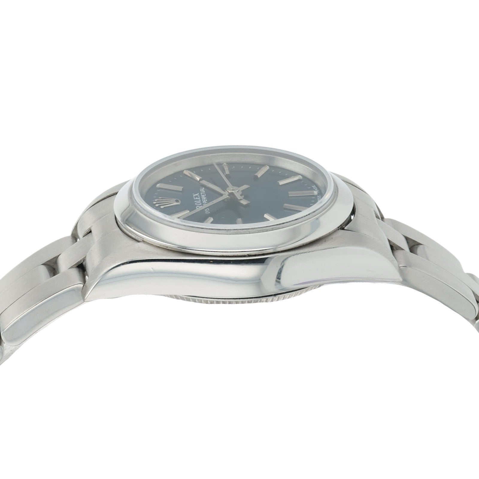 Rolex Ladies OP Blue Dial Stainless Steel 25mm Automatic Womens Watch 76080