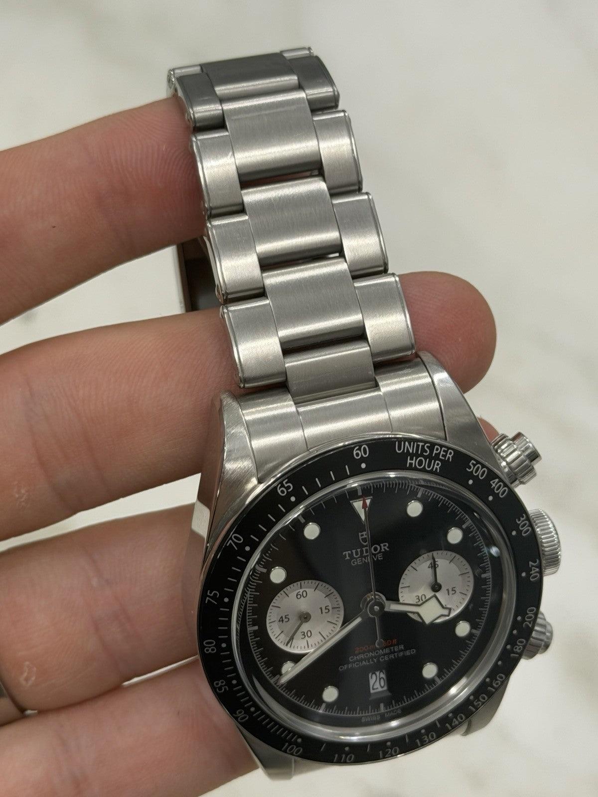2022 Tudor Black Bay Chronograph 79360N 41mm Black Dial Stainless - Box Papers