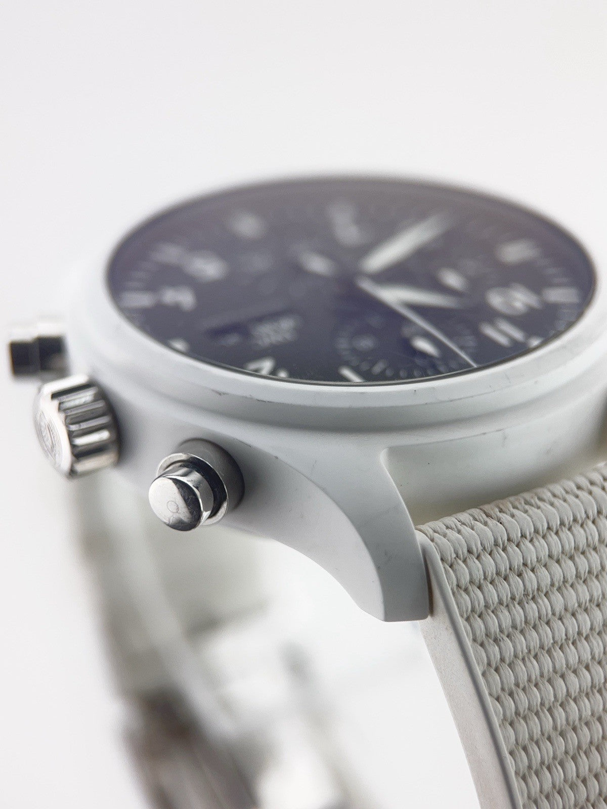 IWC Pilot Top Gun Chronograph Black Dial "Lake Tahoe" White Ceramic 44mm Watch