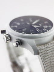 IWC Pilot Top Gun Chronograph Black Dial "Lake Tahoe" White Ceramic 44mm Watch