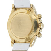 Rolex Daytona White Dial 18k Yellow Gold 40mm Automatic Mens Watch 116518