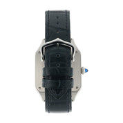 Cartier Santos Dumont Stainless Steel Silver Dial 43x31mm Quartz Mens WSSA0022