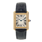 Cartier Tank Solo 18k Yellow Gold and Steel Ladies 24mm Watch Quartz 3168