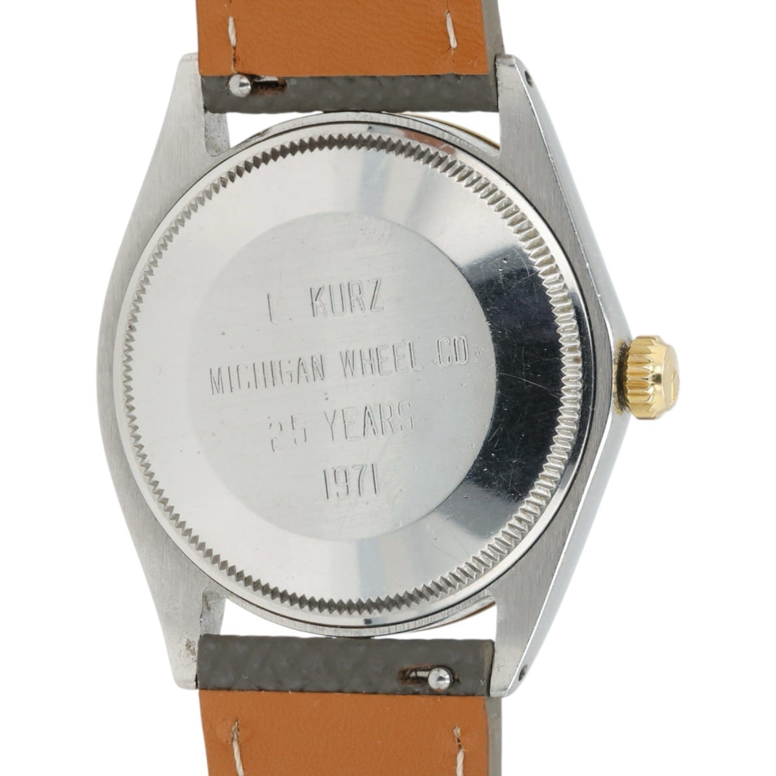 Rolex Air King Silver Dial Gold & Steel 34mm Automatic Movement Mens Watch 5501