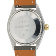 Rolex Air King Silver Dial Gold & Steel 34mm Automatic Movement Mens Watch 5501