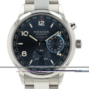 Nomos World Timer Blue Dial Stainless Steel 40mm Automatic Movement Mens Watch