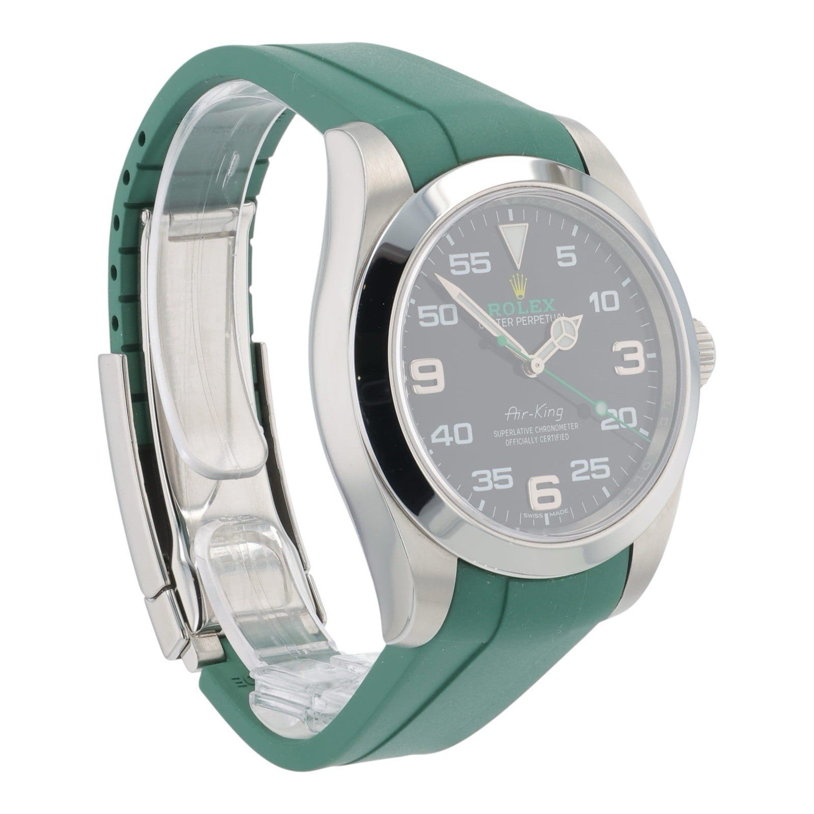 Rolex Air King Stainless Steel Black Dial 40mm Automatic Men’s Watch 116900 B&P