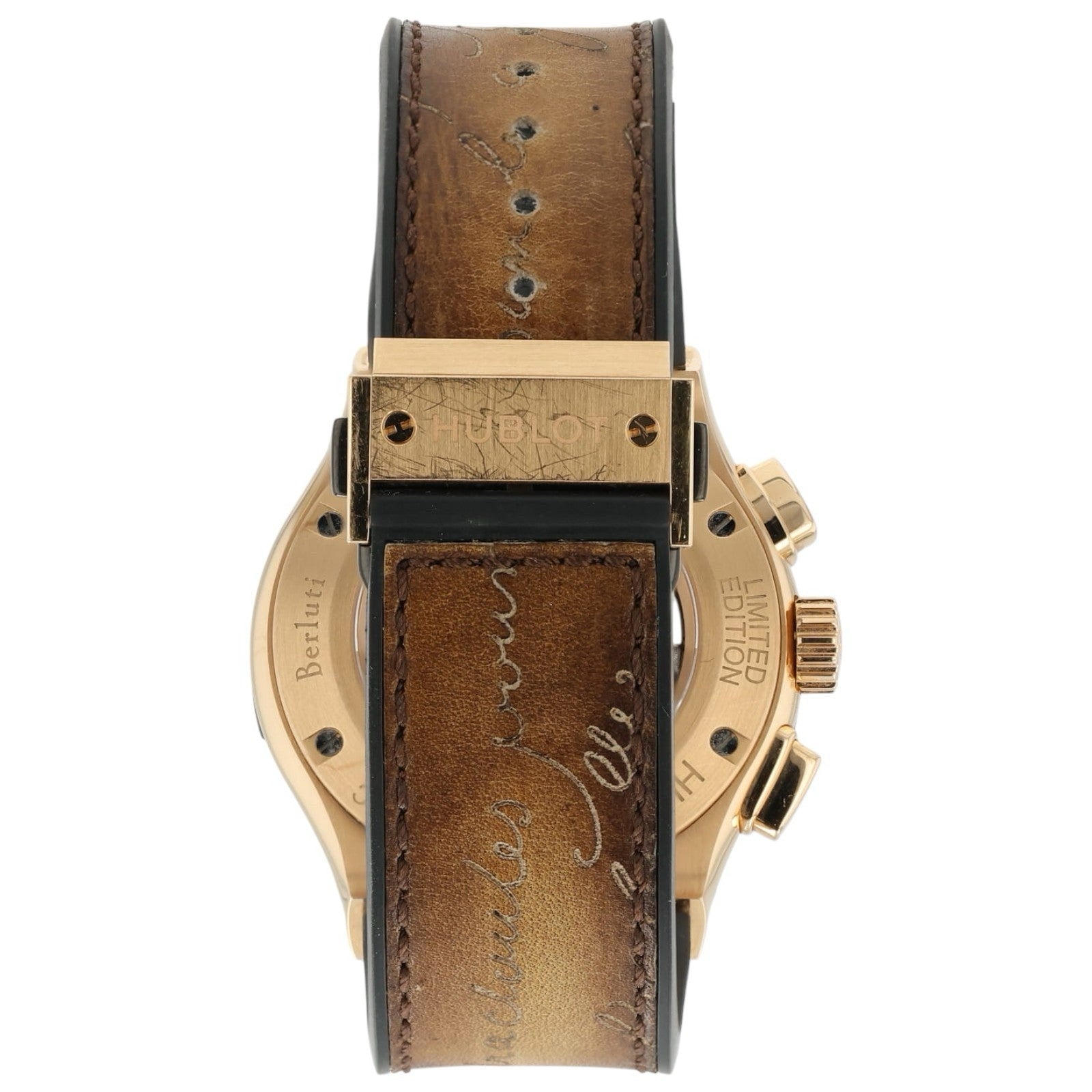 Hublot Classic Fusion Berluti Scritto Brown 18k Gold 45mm 521.OX.0500.VR.BER17