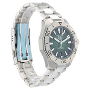 NEW Tag Heuer Aquaracer Green Dial Stainless Steel 40mm Auto Mens Watch WBP211