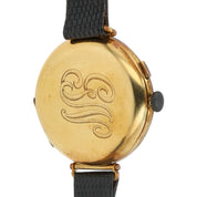 WW1 Trench Watch White Dial 18k Gold 33mm Wind Up Movement Unisex Watch