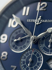 Ulysse Nardin Chronograph Steel Blue Dial 43mm Automatic Men's Watch 1503-150