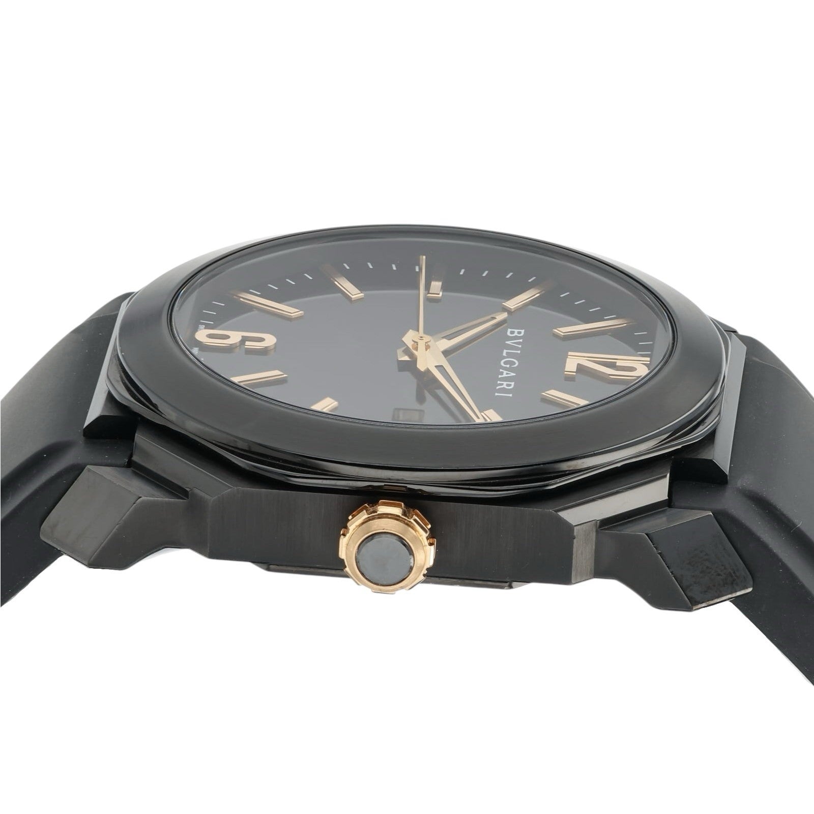 Bulgari Octo Black Dial Stainless Steel 41mm Automatic Men's Watch BGO41S