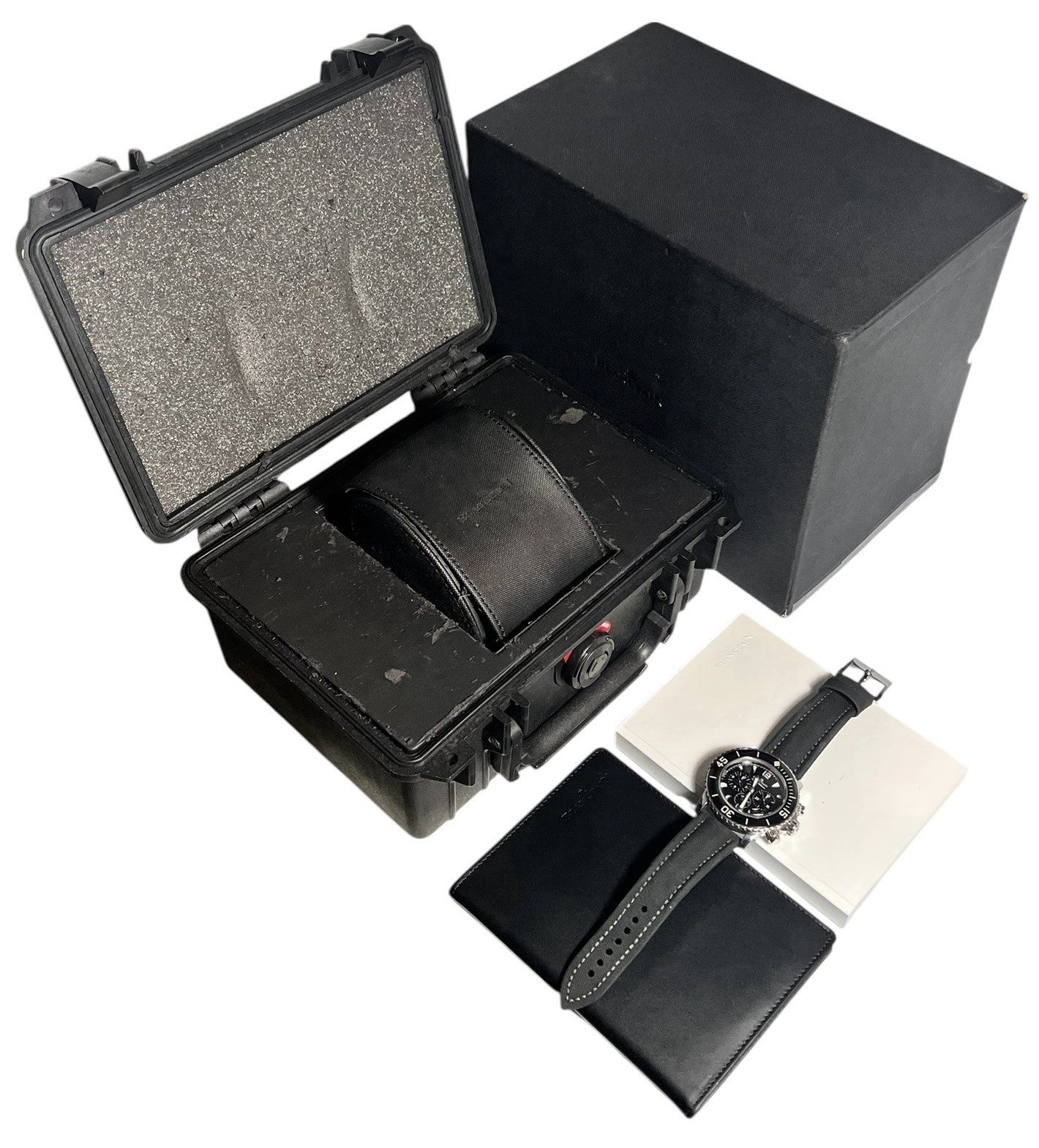 Blancpain Fifty Fathoms Steel Black Dial 45mm Automatic Mens 5085F-1130-52a