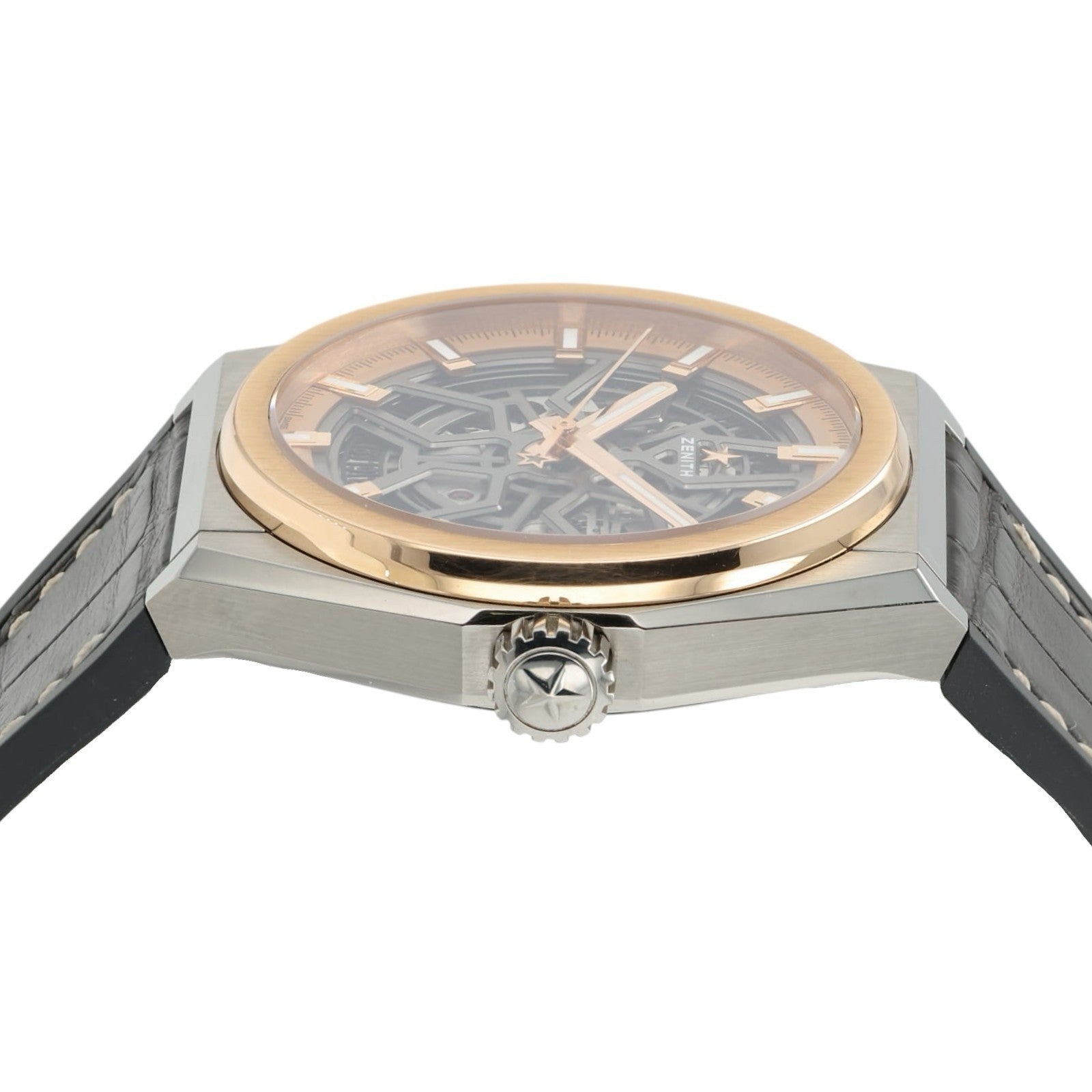Zenith Defy Skyline Skeleton Dial 18k Rose Gold & Titanium 41mm Mens 87.9001.670