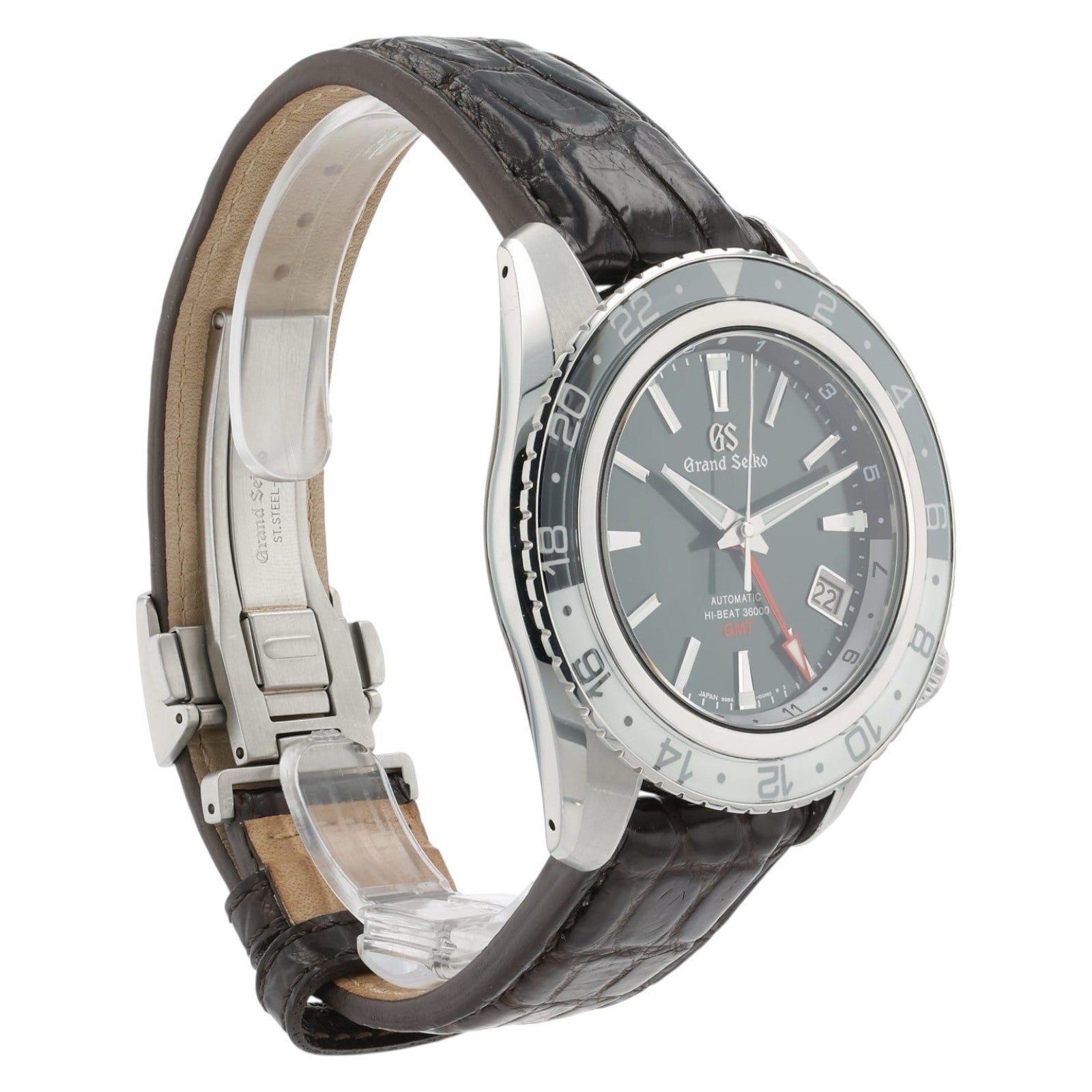 Grand Seiko Sport Green Dial Stainless Steel 44mm Automatic Mens Watch SBGJ239
