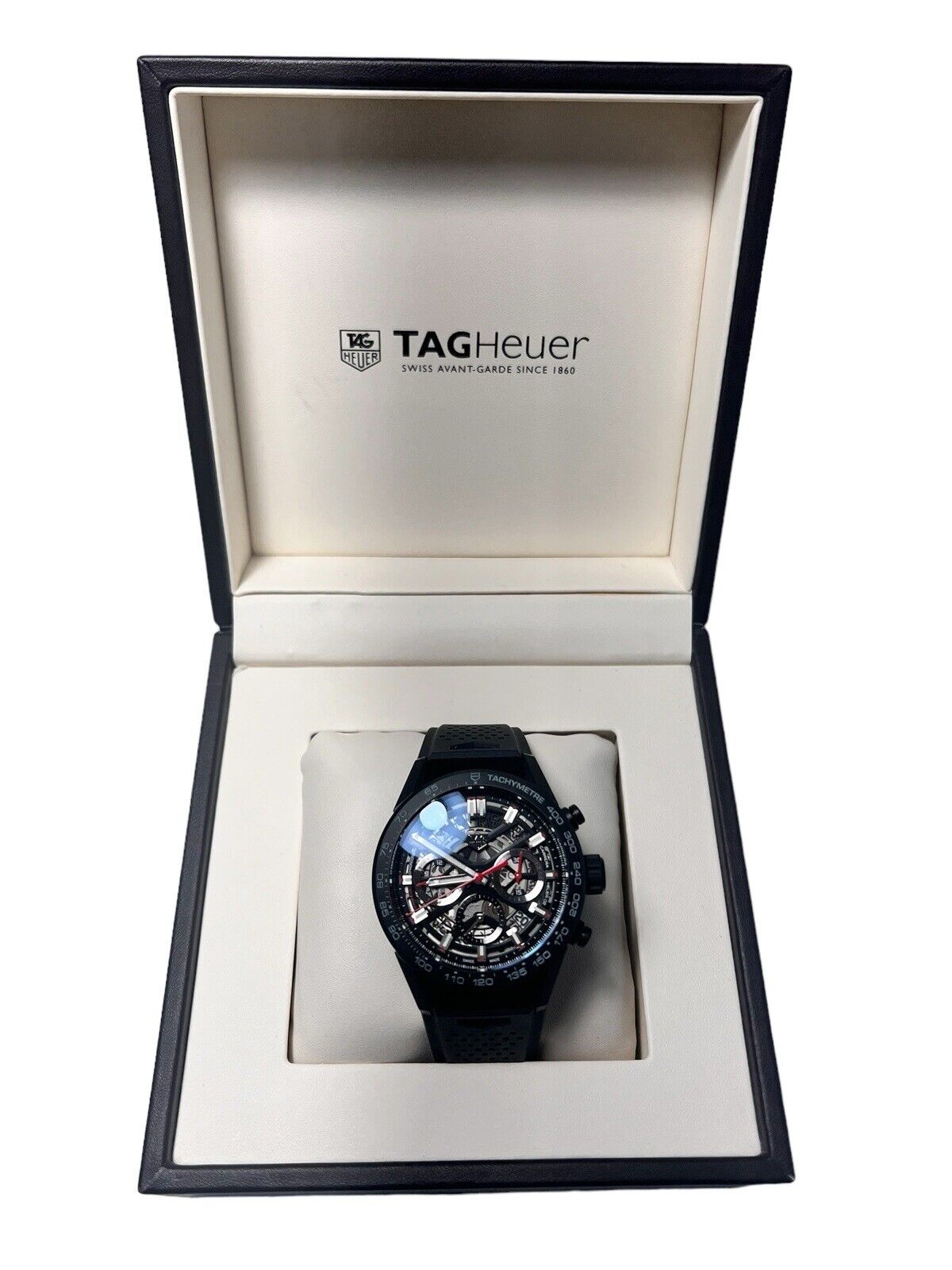 Tag Heuer Carrera Ceramic Black 43mm Automatic Men’s Watch CBG2090 W/ Box