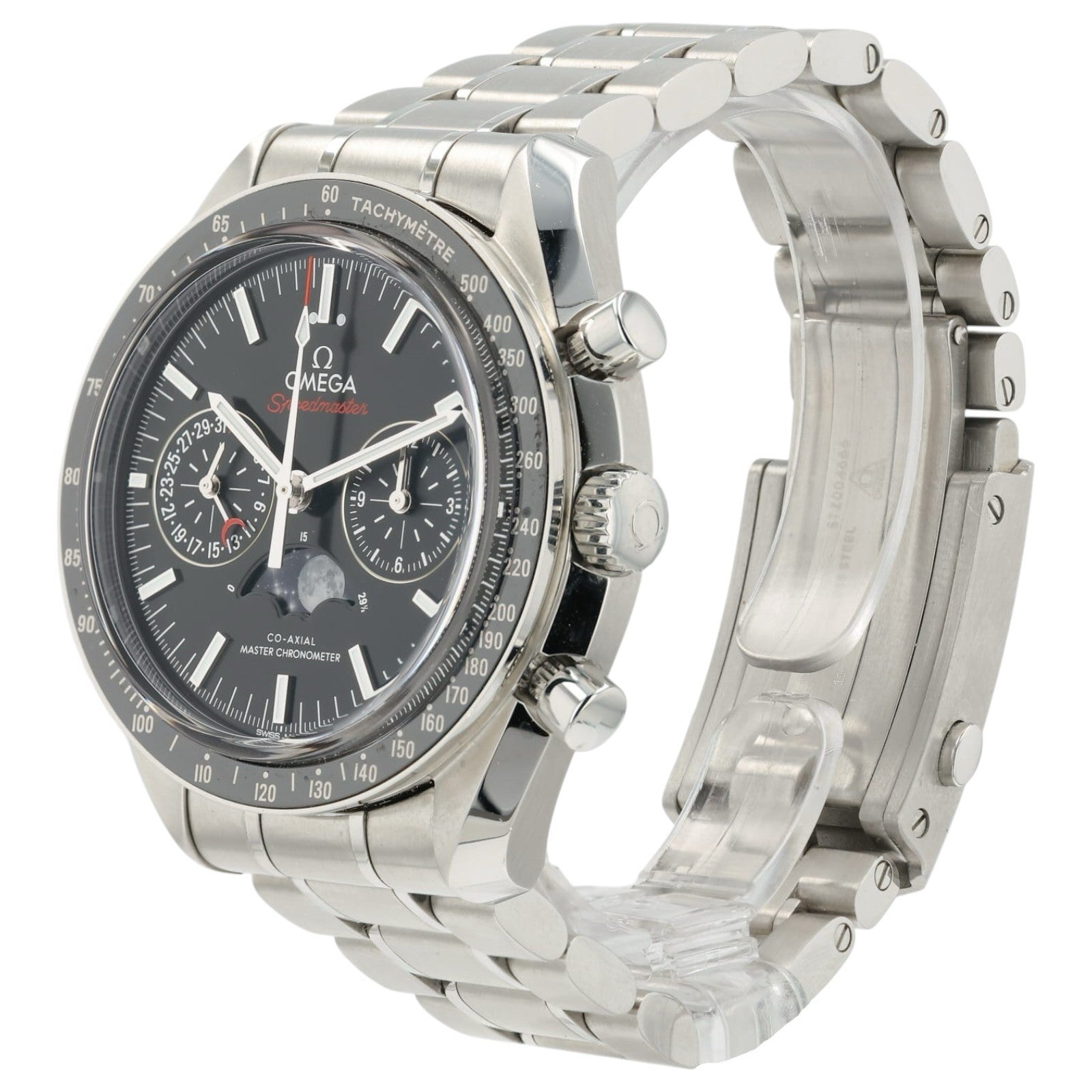 Omega Speedmaster Moonphase Black Dial Steel 44mm Manual 304.30.44.52.01.001