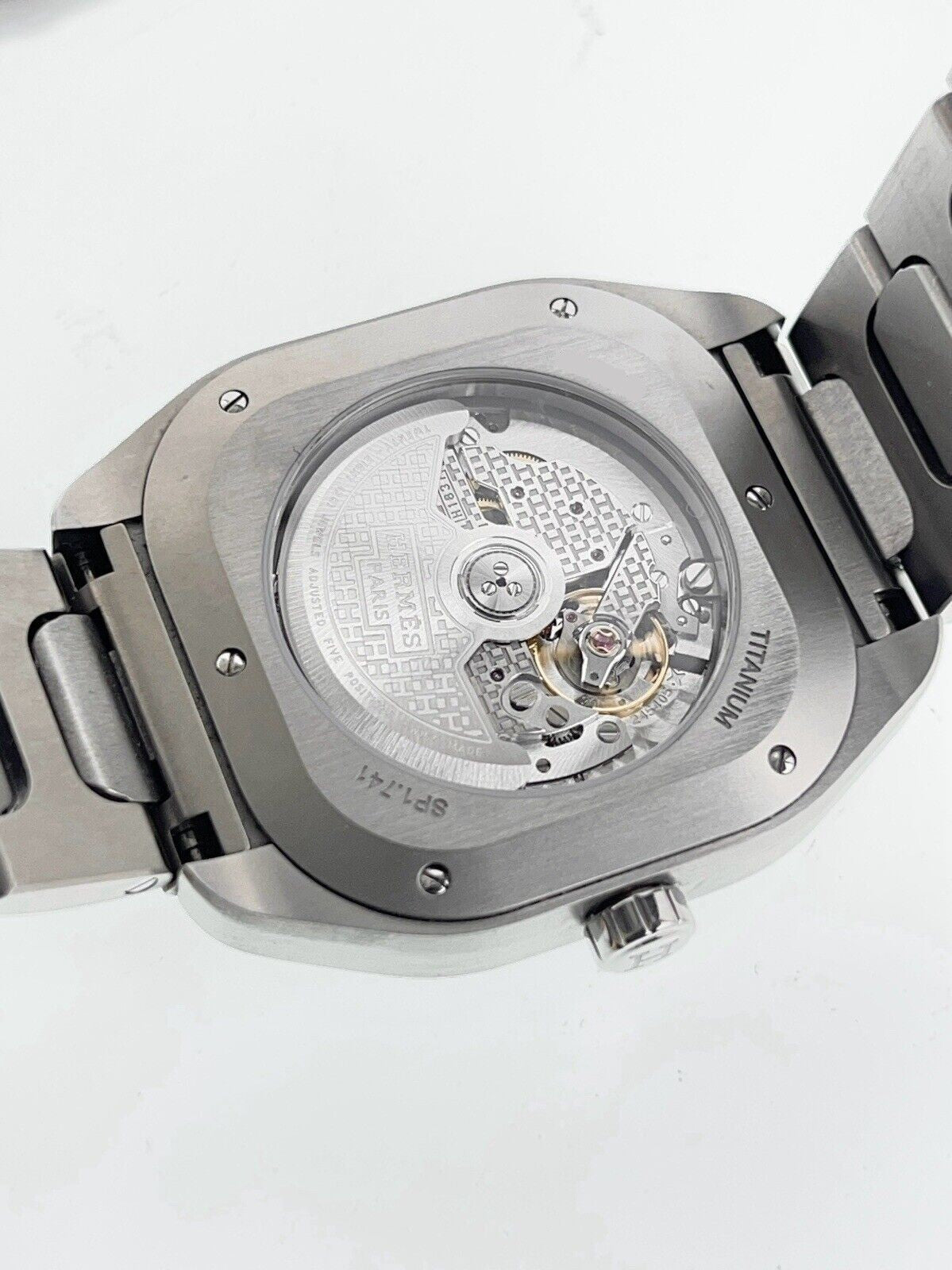 Hermes H08 Titanium Gray Dial 39mm Automatic Men’s Watch SP1.741 - Box/Papers