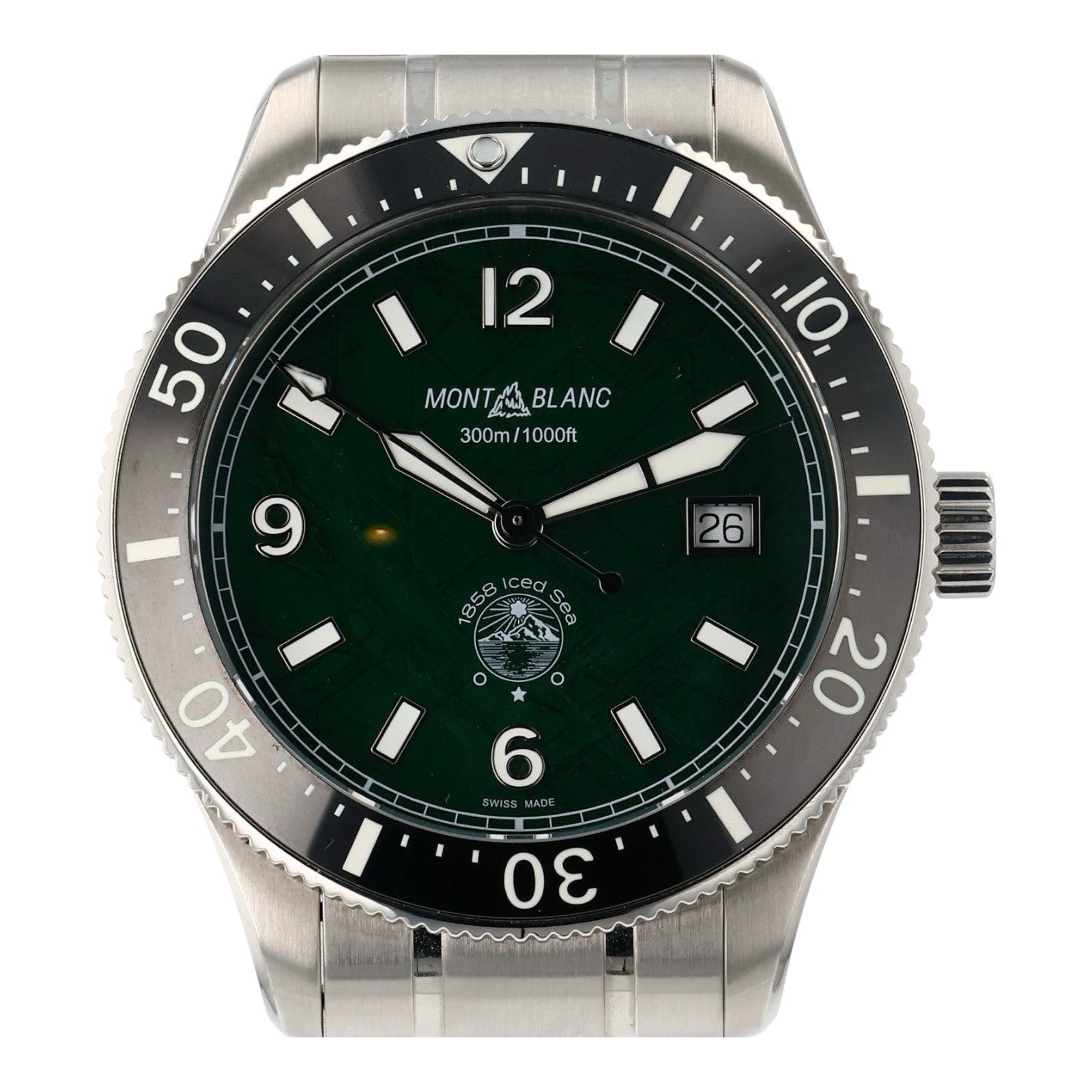 Montblanc Iced Sea Stainless Steel Green Dial 42mm Automatic Men’s Watch 7578