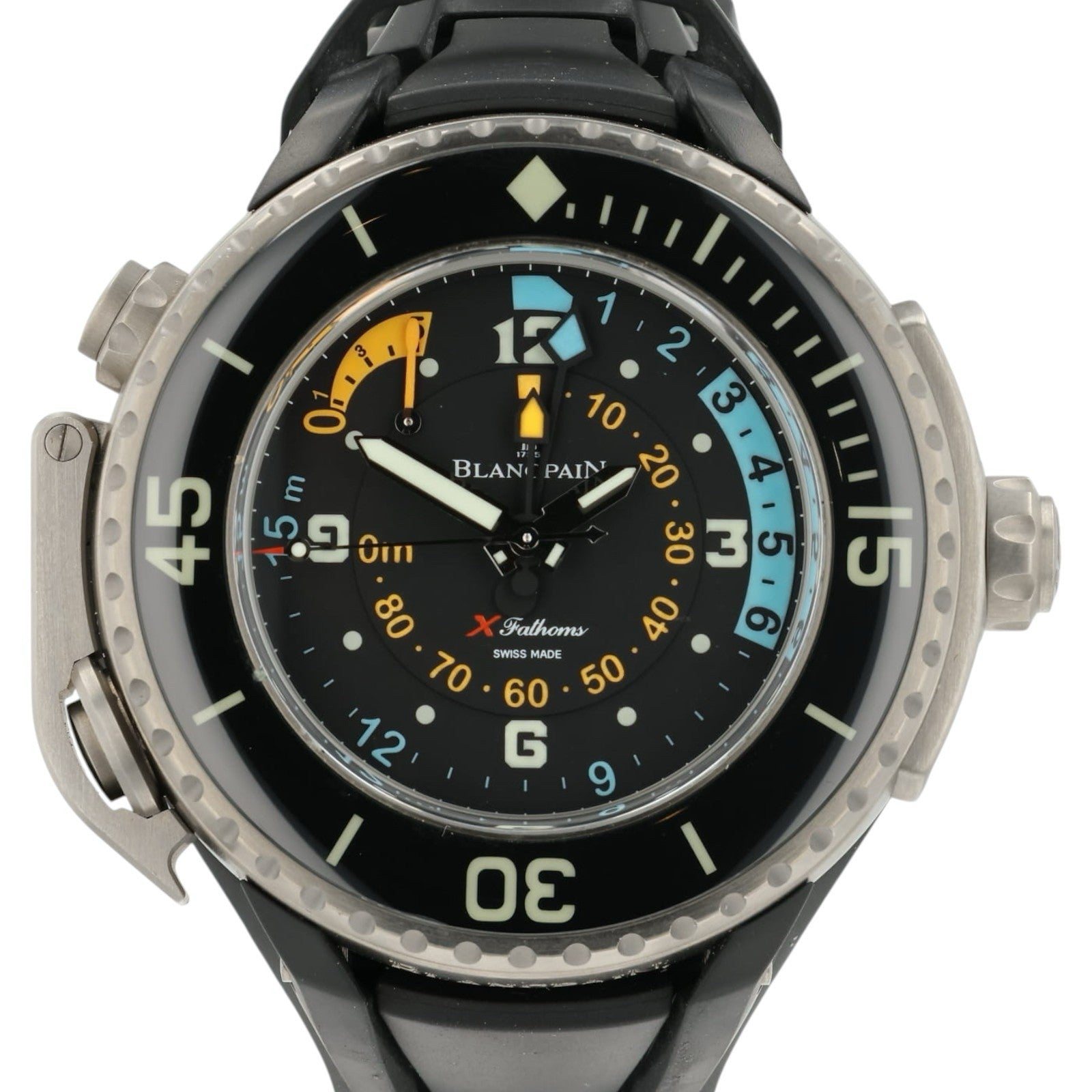 Blancpain X Fathoms Black Dial Titanium 55.6mm Automatic Mens 4018-1230-64A
