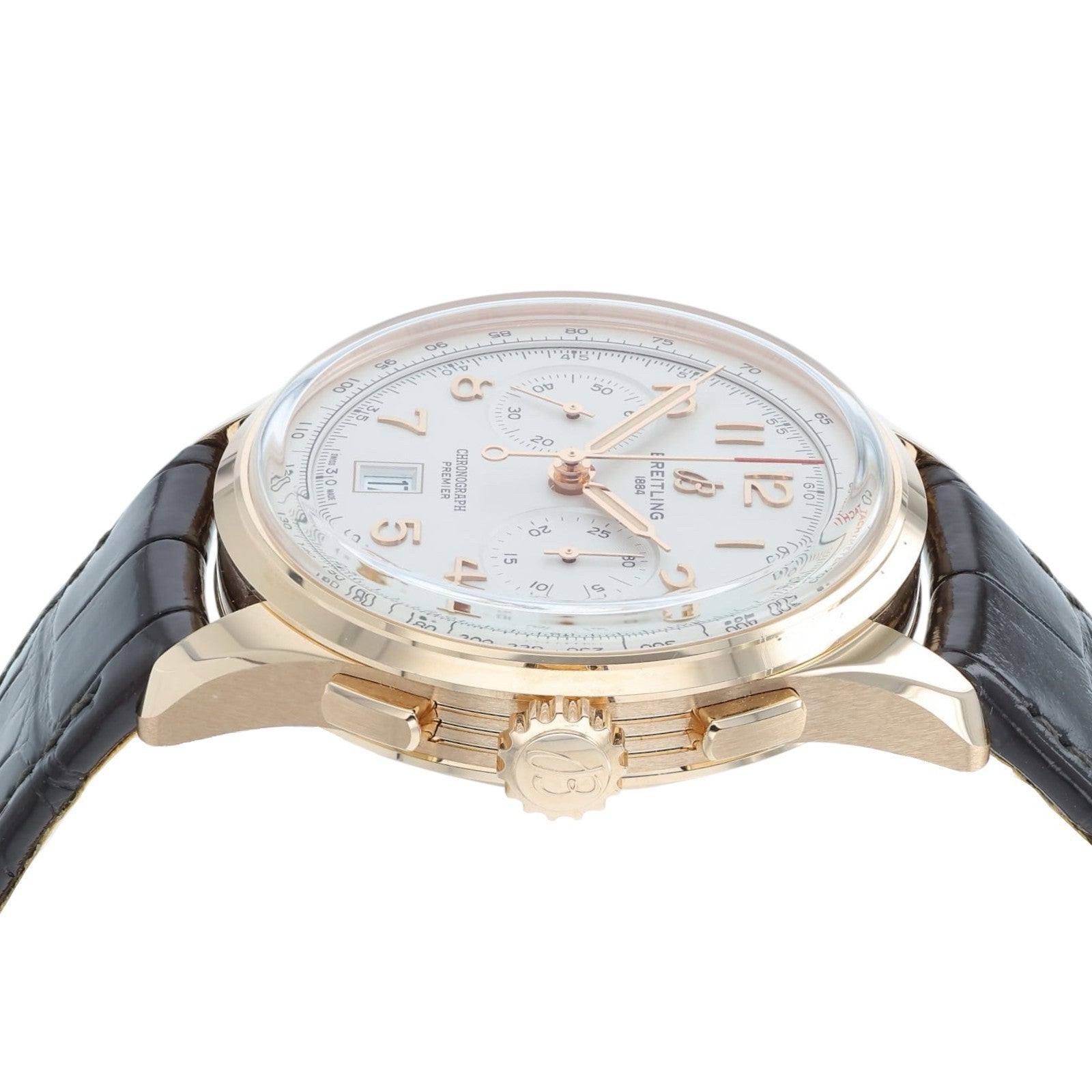 Breitling Premier Champagne Dial 18k Rose Gold 42mm Automatic Men’s Watch RB0145