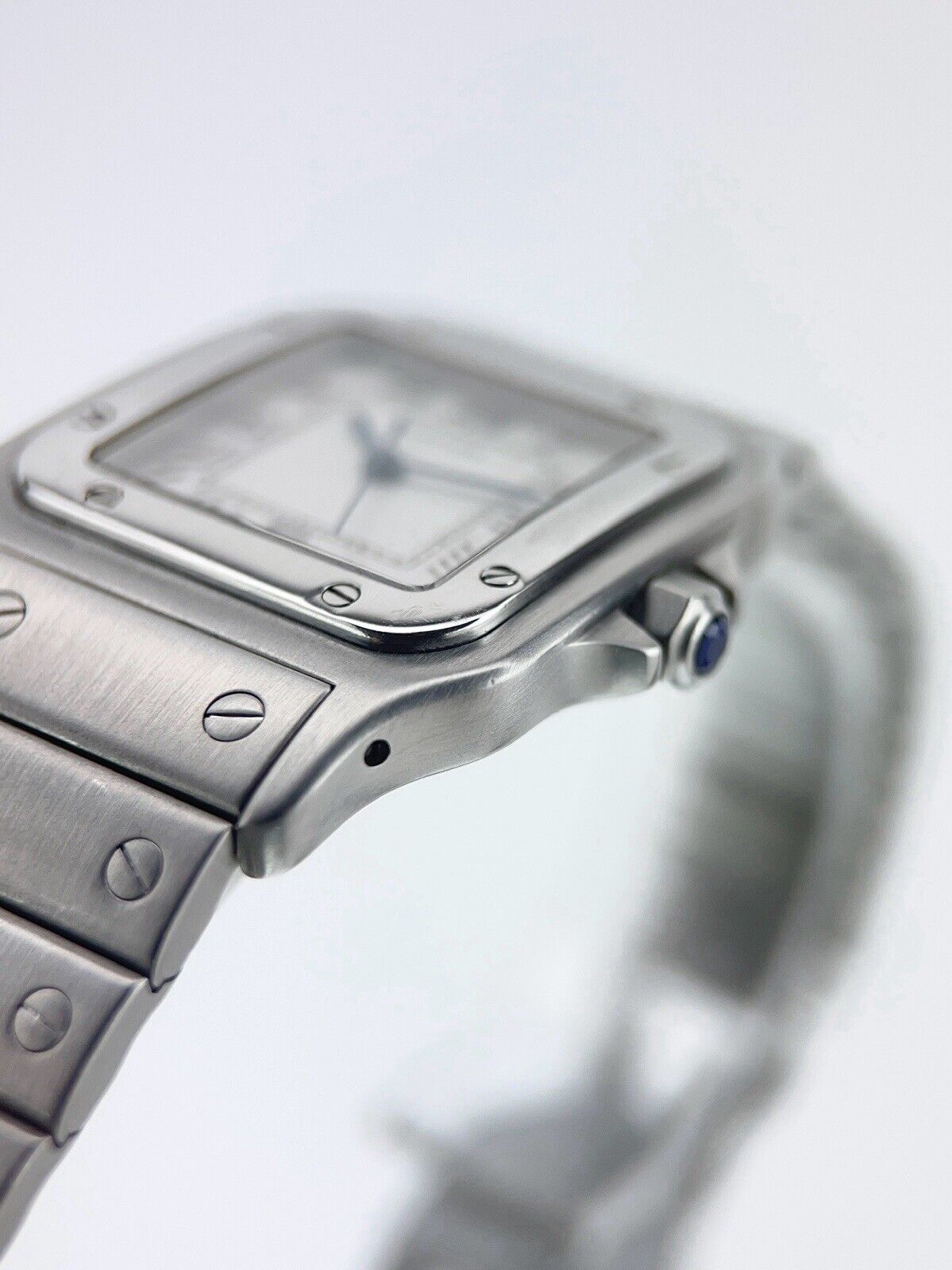 Cartier Santos Galbee Steel Silver Dial 29mm Quartz Movement Watch W20025D6